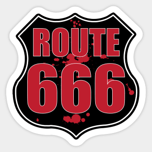 Route 666 Haunted Highway Sticker